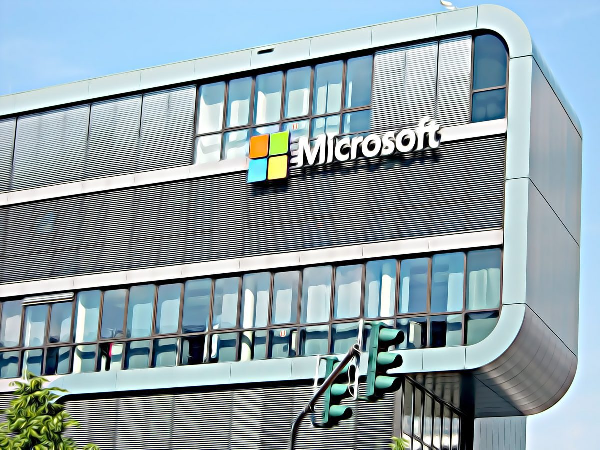 Das Microsoft Gebäude von außen