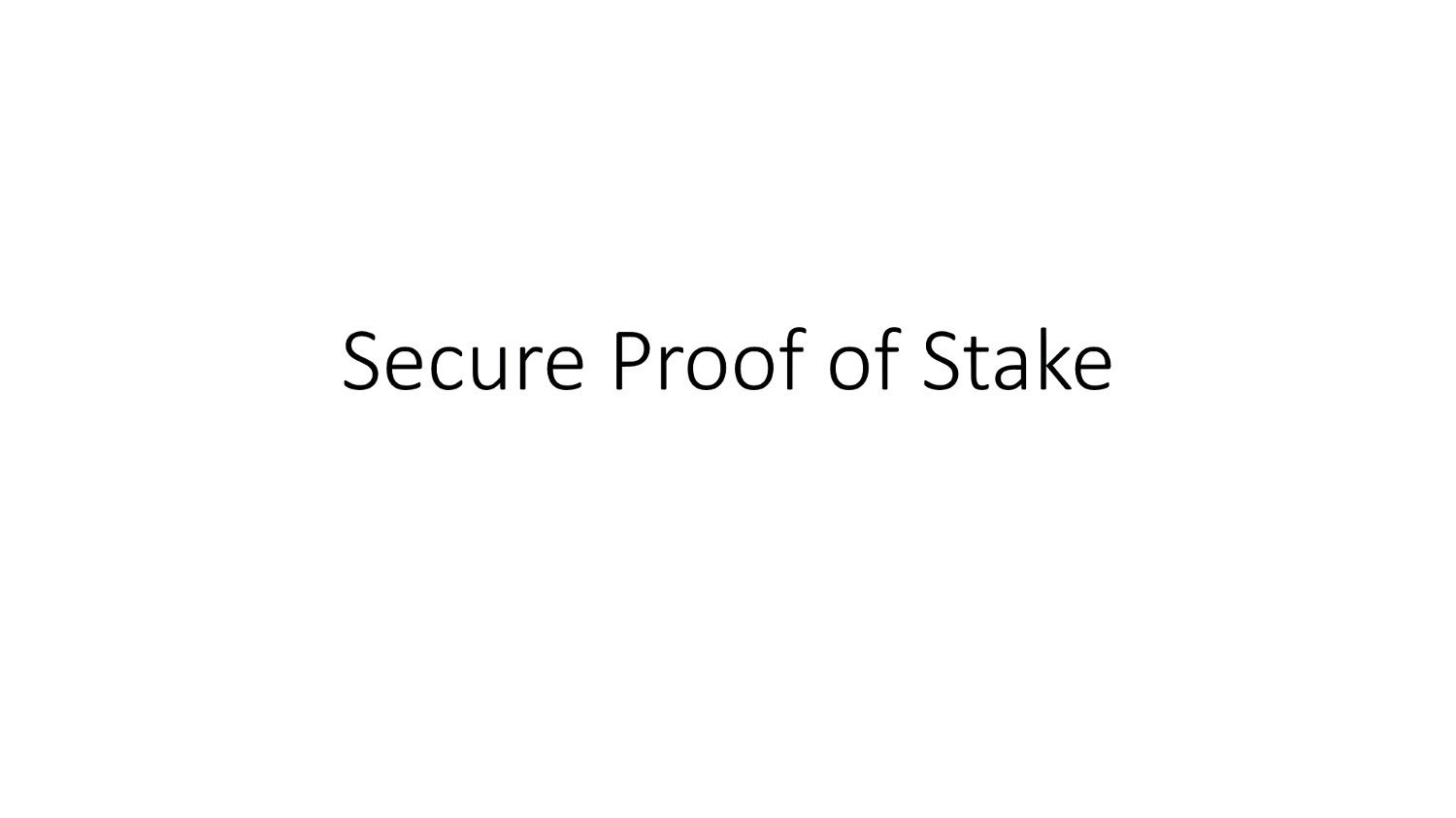 grafische Darstellung von Secure Proof of Stake (SPoS)