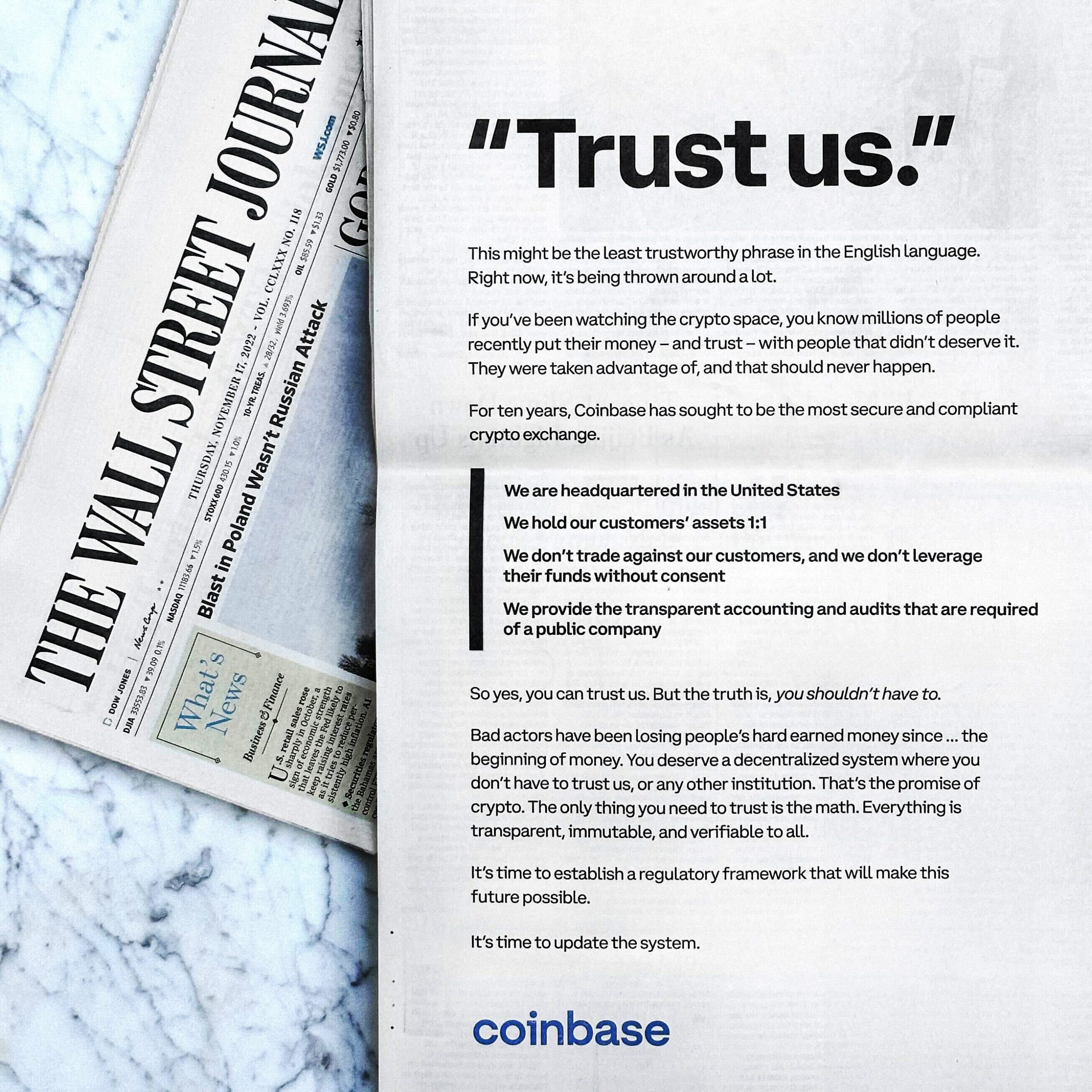Krypto Börse Coinbase ringt um das Vertrauen seiner Nutzer