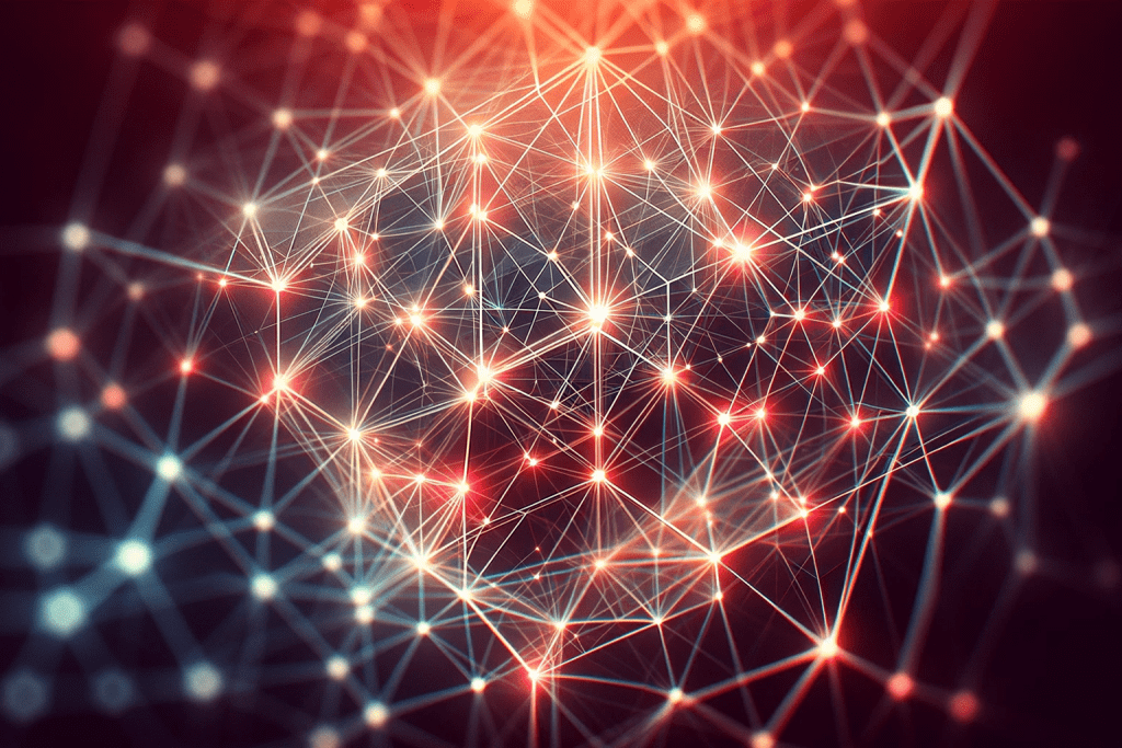 Blockchain Netzwerk mit vielen Nodes