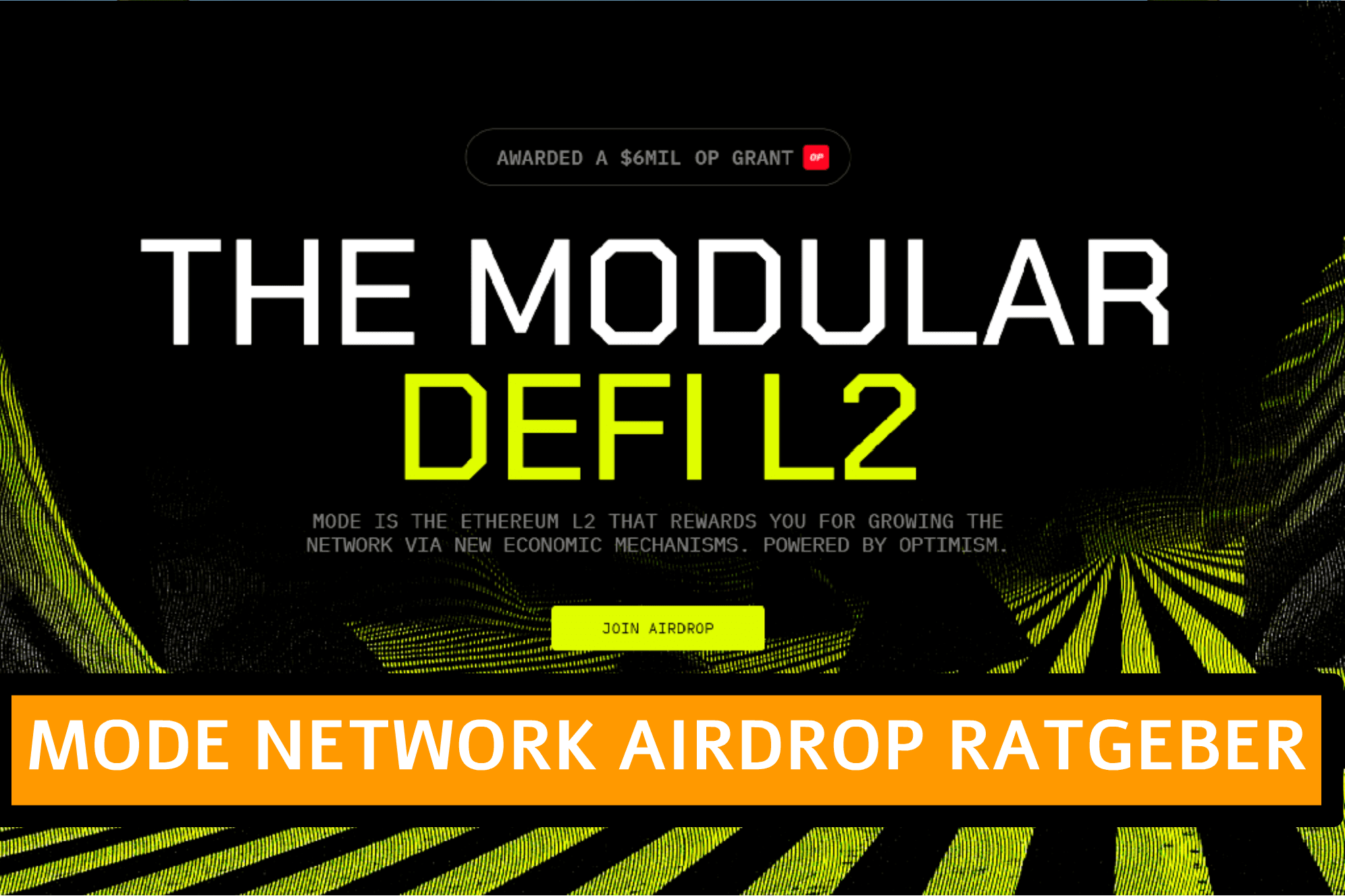 Titelbild zum Mode Network Airdrop Guide