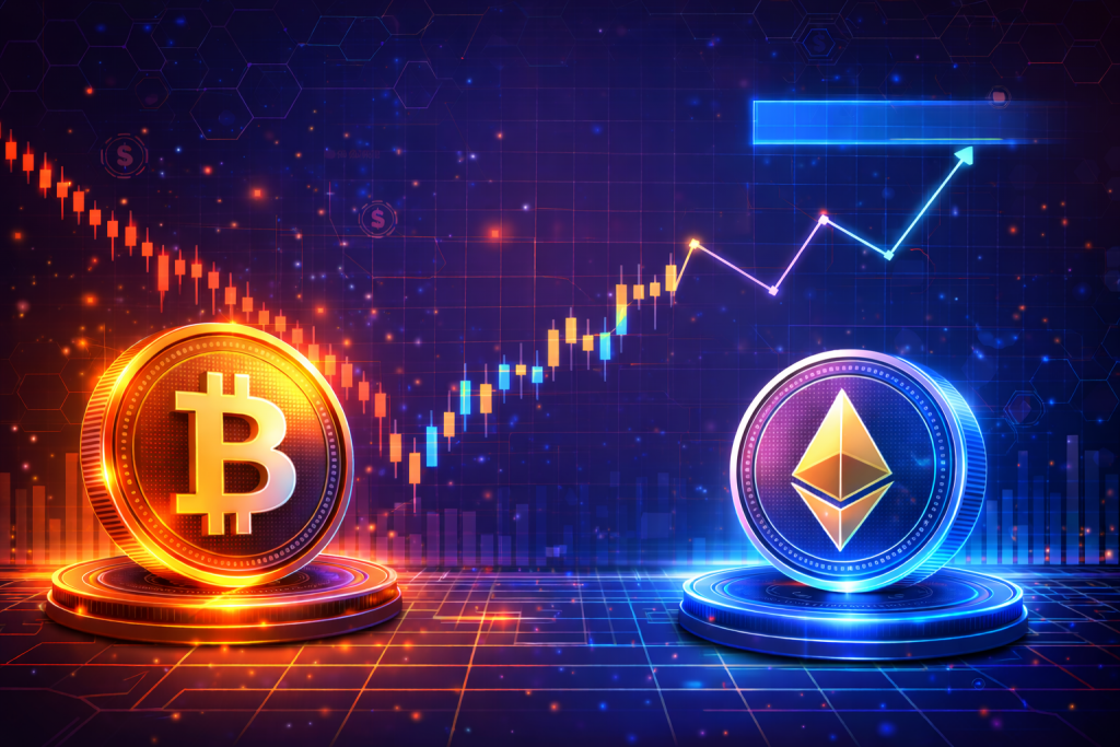 Bitcoin Kurs und Ethereum Kurs vor einer Trendwende oder kurzfristigem Anstieg