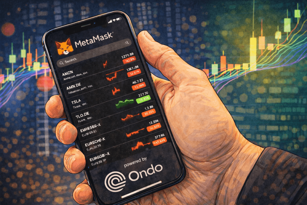 Krypto News zu der RWA-Integration auf der Krypto-Wallet MetaMask durch Ondo Finance