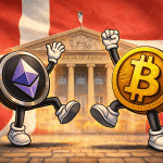 Titelbild der Krypto News zu Bitcoin- und Ethereum ETPs bei der Dankse Bank