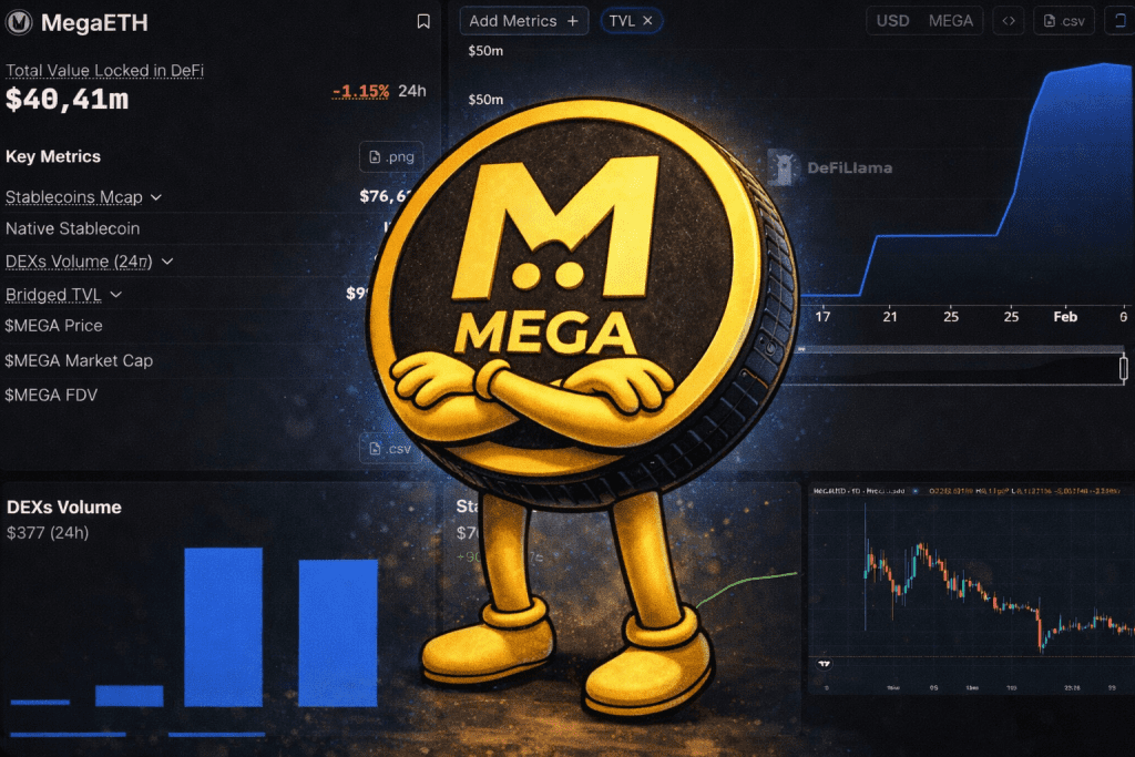 Titelbild zu MegaETH News mit MEGA Coin und On-Chain-Daten
