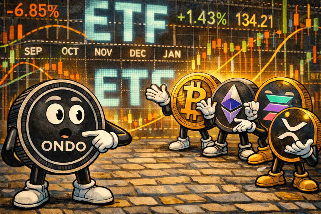 Titelbild für Ondo-News rund um einen ONDO-ETF