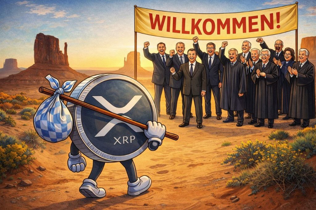 Titelbild der Ripple News über die juristische Aufnahme des XRP Coin in den Staatsfond von Arizona